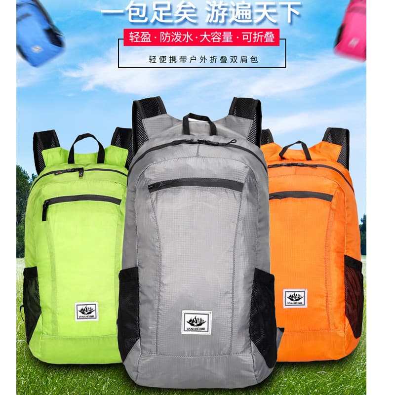 Gym Bag Outdoor Water-Resistant Large Capacity Multifunctional Lightweight Foldable Storage Bag Travel Backpack