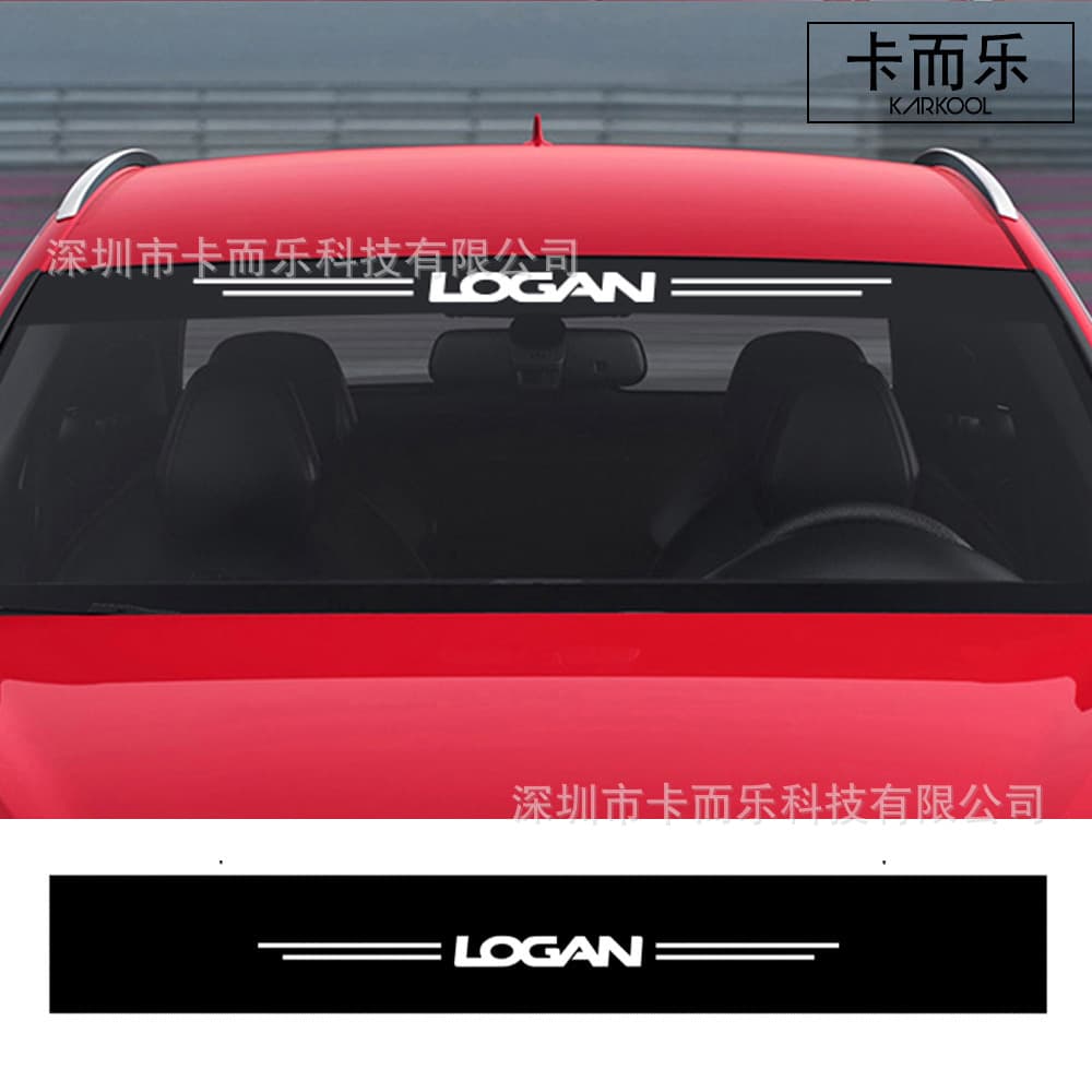Decal Strip Decal for Renault Dacia Logan Front and Rear Windshield Sticker Car Decoration
