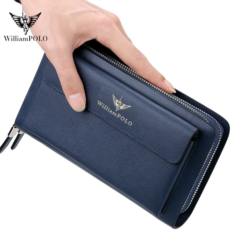 Yinghuang Paul Men's Handbag Extra Large Capacity Wallet Men's Genuine Leather Long Clutch Bag Zhuofan Armani Handbag