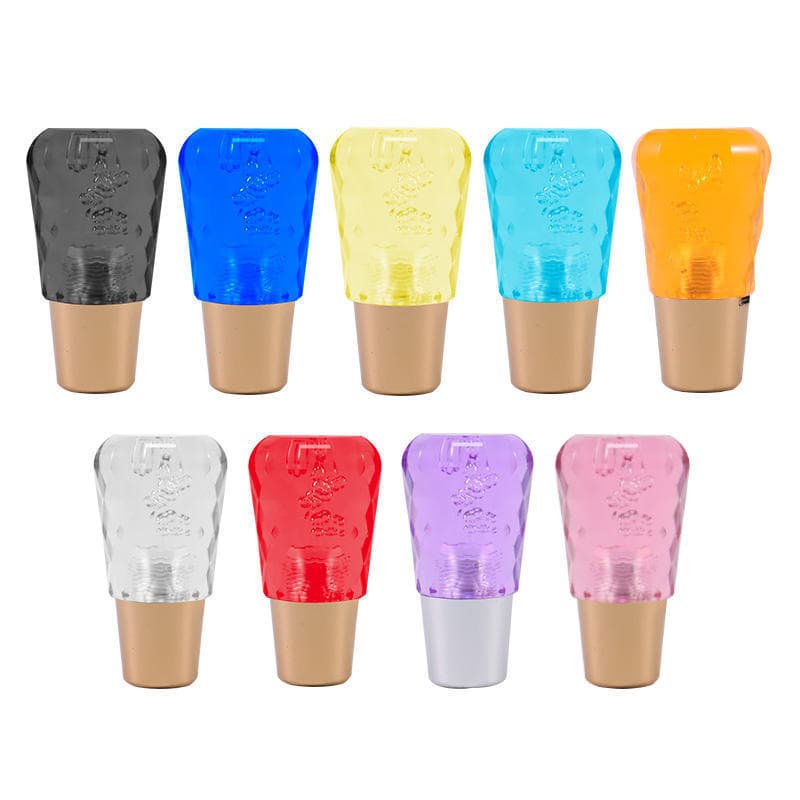 Cross-border Car Modification Glowing Crystal Gear Shift Knob Charging Light-up Gear Stick Head Manual Automatic Shift Knob