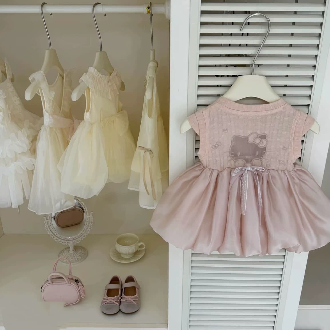 [Tian Xiaosi] Girls' Summer New Arrival Tutu Dress for Toddler Birthday Party, Little Girls' Party Dress