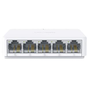 Mercury S105C 5-Port 100M Switch, 4-Port Splitter for Home Dorm Surveillance Network Cable Splitter