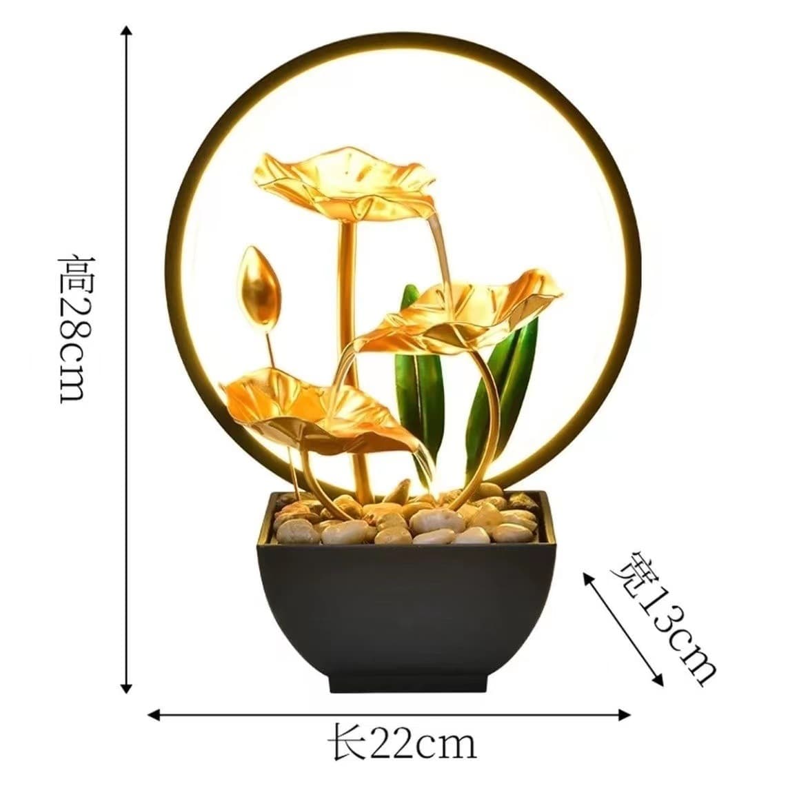 Cross-border supply home iron art water fountain office desktop flowing water ornament creative home decoration dropshipping
