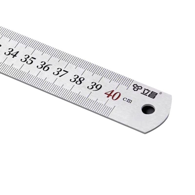 Thickened Stainless Steel Ruler 15/20/30/50/60cm 1m Measuring Tool Straight Edge for Woodworking
