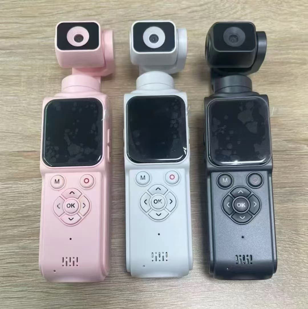 4K Handheld Pocket Camera with Gimbal for Outdoor Sports, Travel Vlog, and Face Tracking