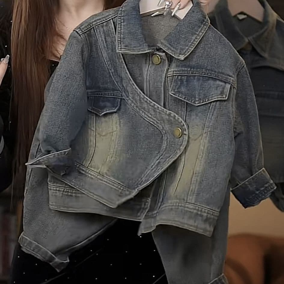 Boys suit spring and autumn Korean style children's wear handsome casual denim two-piece set 2024 new style cool cool little boy