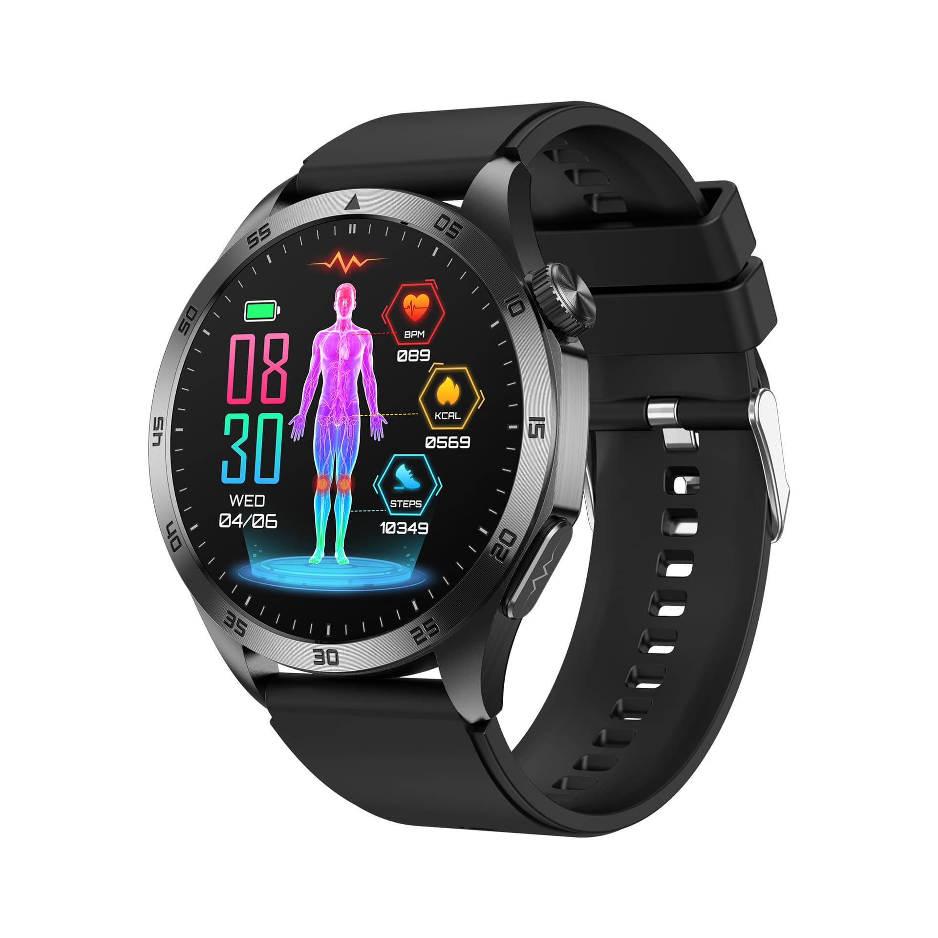 Cross-Border New Smart Watch ET485 Bluetooth Call ECG Blood Pressure Blood Oxygen Heart Rate Body Temperature