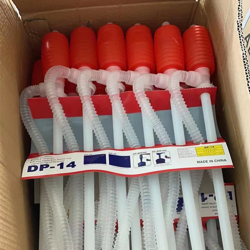 Manual Oil Extractor for Fuel and Feed Liquids, Small Plastic Hand-Pump Suction Device for Self-Priming Refueling