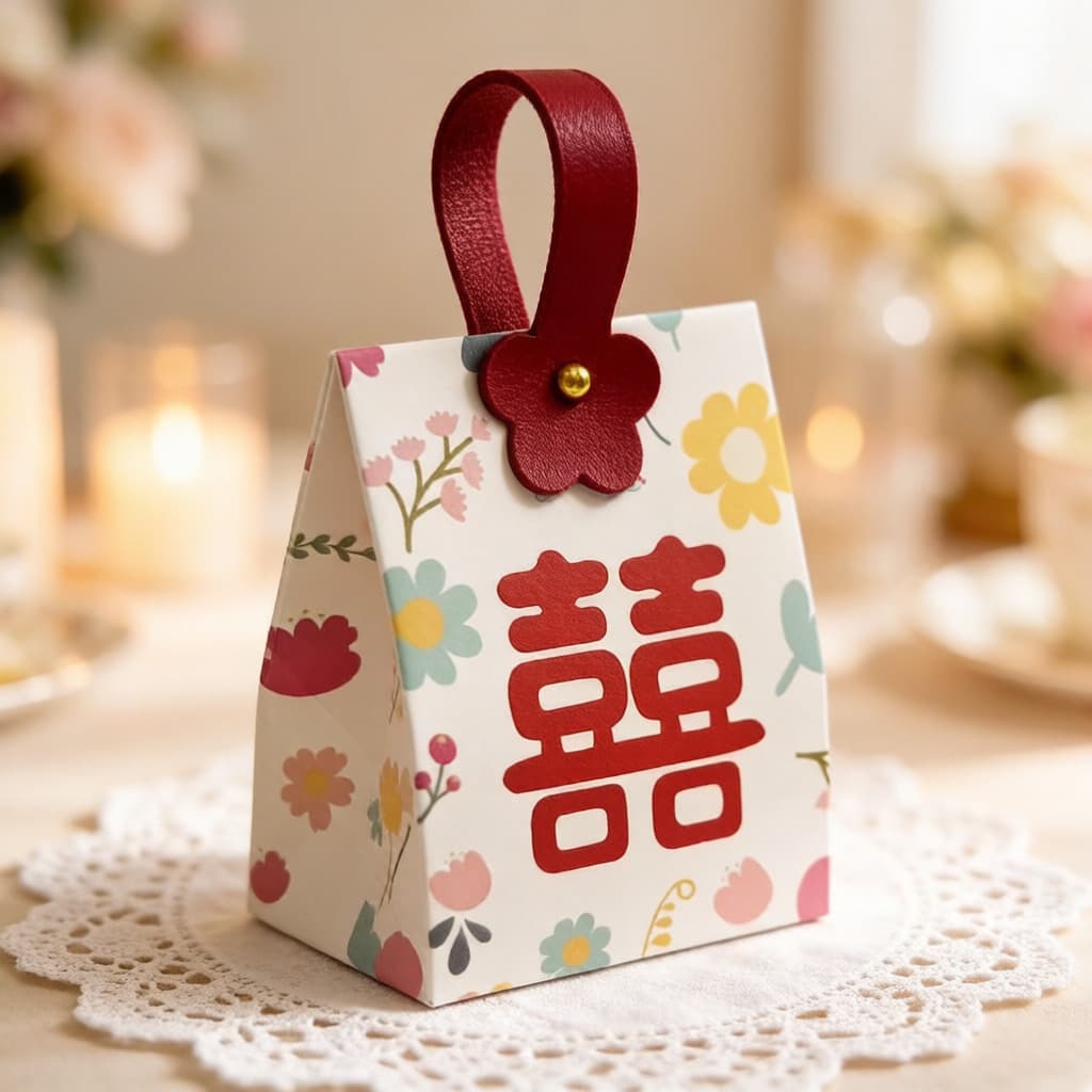 New wedding candy box high-end niche engagement wedding souvenir empty box sugar box wedding candy wedding portable candy gift box