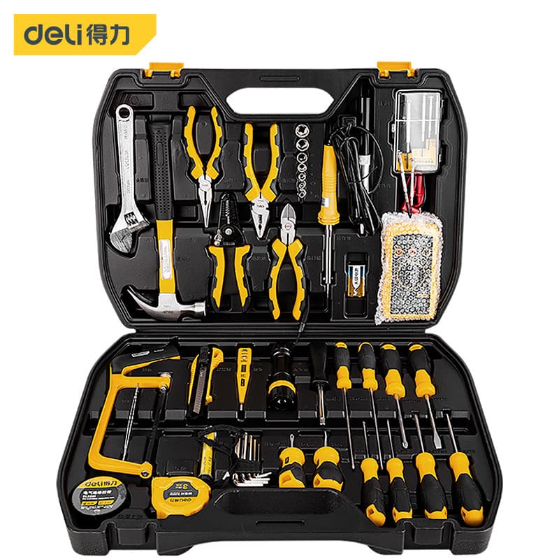 Deli DL1042 Electrician Telecom 42-Piece Home Comprehensive Repair Kit Multifunctional Combination Toolbox Wholesale