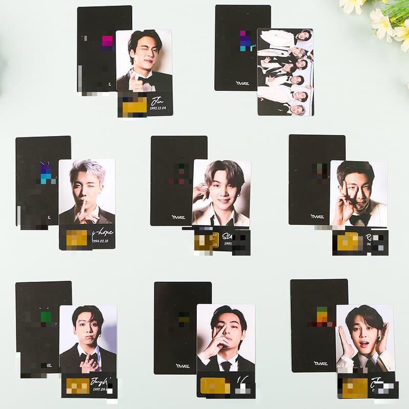 Kim Taehyung and Jeon Jungkook's same photocards from THE FACT.