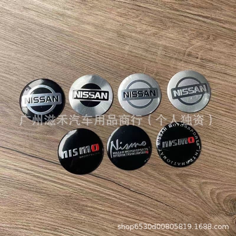 Car Personalized Hub Cap Sticker 56mm Suitable for Nissan Hub Sticker Nissan Nismo Modified Body Sticker