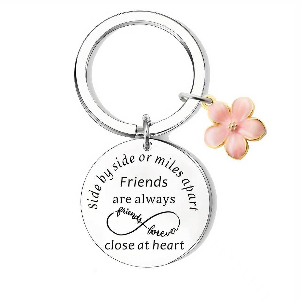 Popular European and American stainless steel keychains, Thanksgiving gifts for women, gifts for sisters, Christmas gifts for mothers