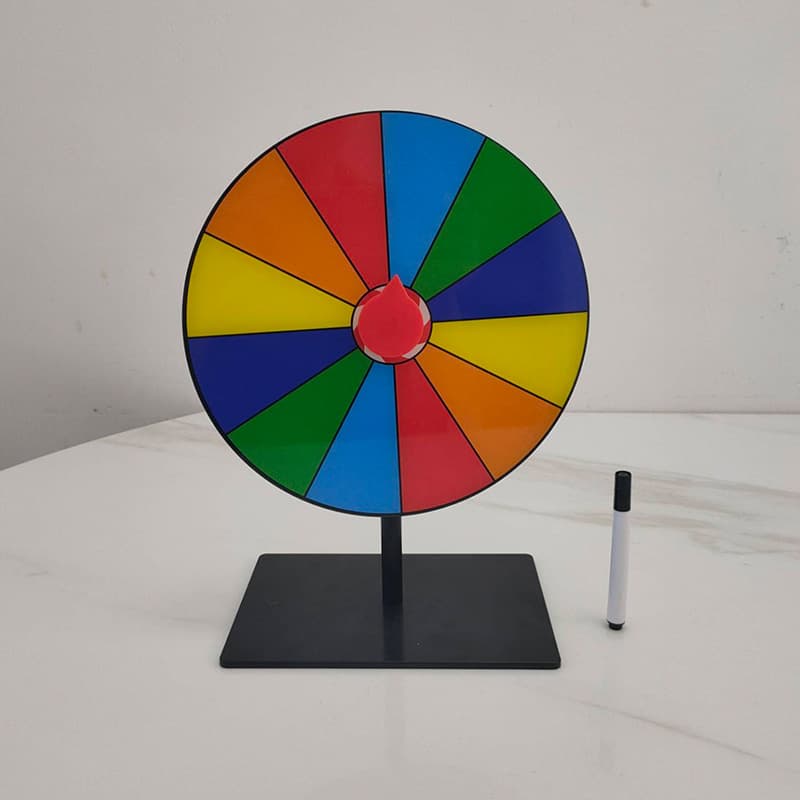 Live Draw Lucky Wheel Teaching Prop Game Activity Rewritable Spinning Wheel Desktop Small Wheel for Amazon