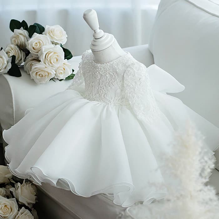 Girls Princess Dress 2026 New Spring Cross-Border Elegant Wedding Flower Girl Baby Birthday Party Gown