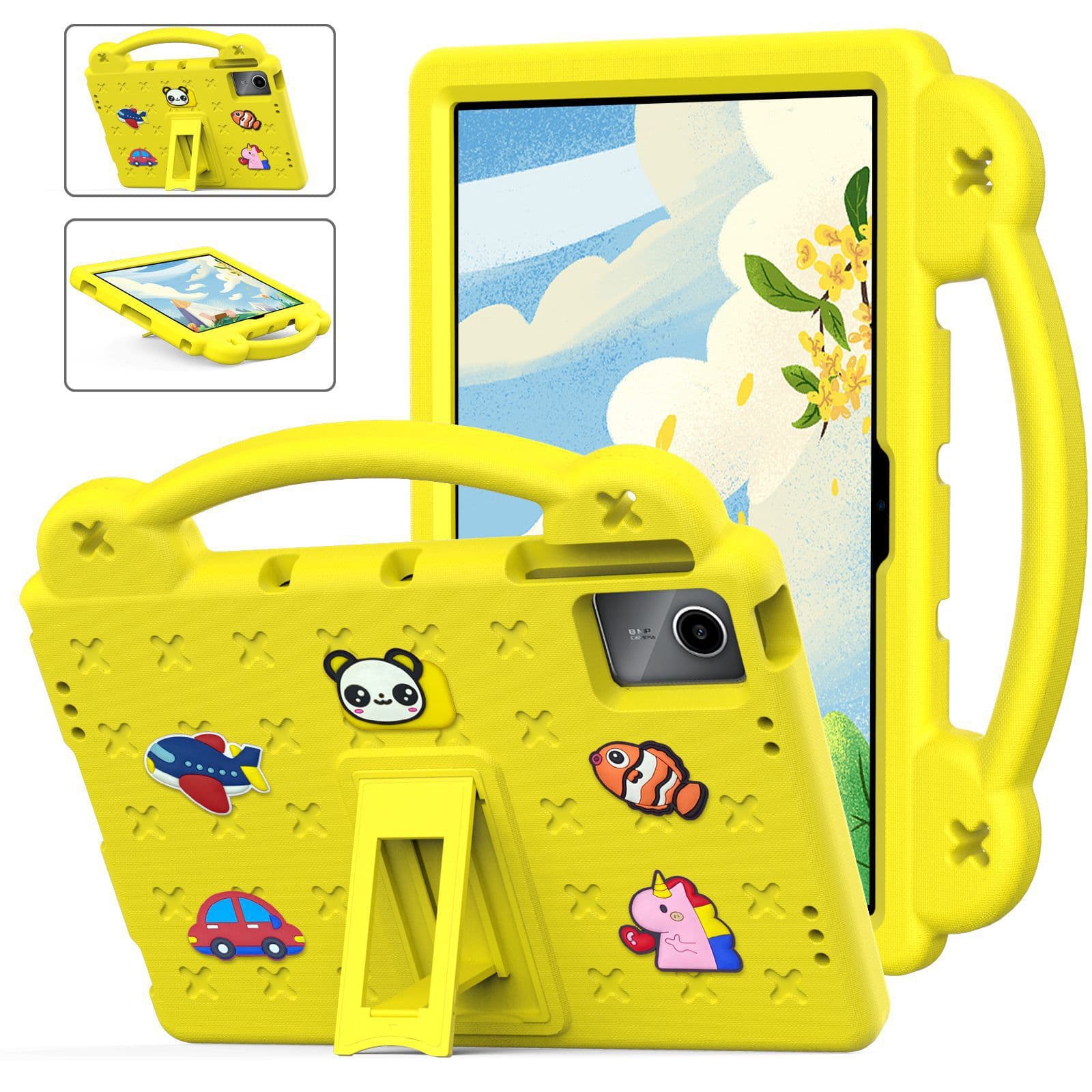 Suitable for Lenovo TabM11 Beibei Bear tablet protective cover Redmi SE portable holder TCL tablet anti-fall shell