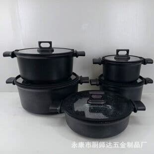 Granite Nonstick Induction Kitchenware Cooking Pots and Pans