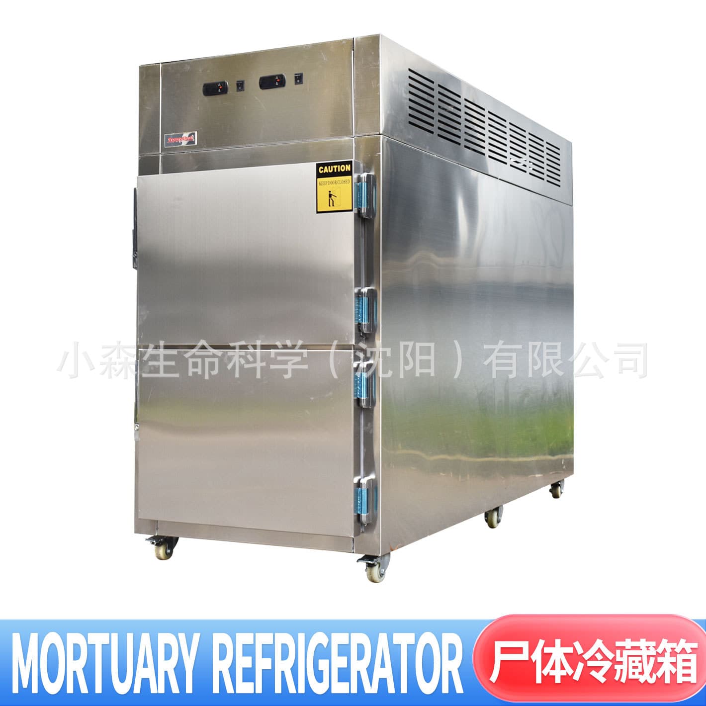 Morgue Freezer Two-Corpse Mortuary Cabinet Mortuary Body Freezing Corpse Preservation Stock Body Refrigerator