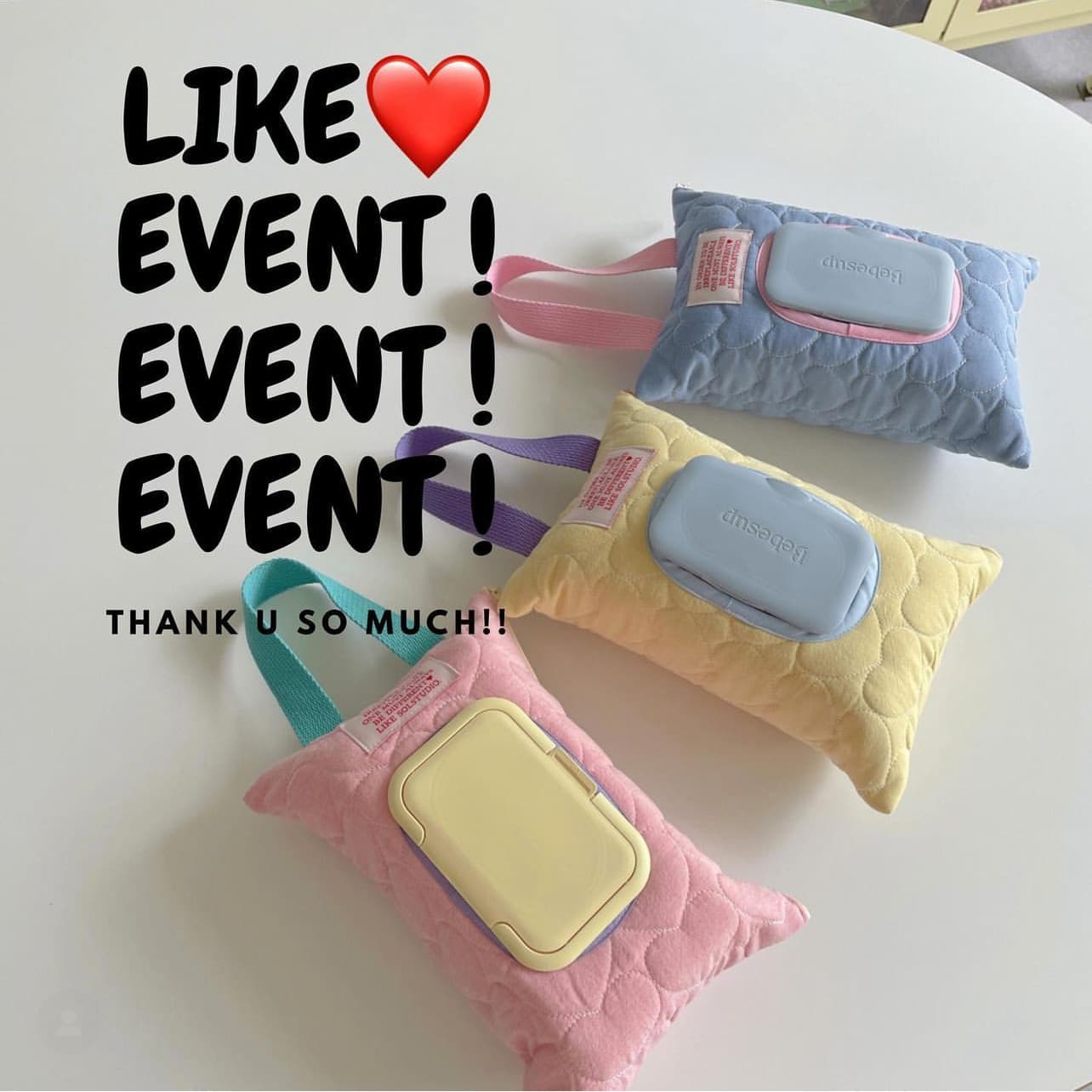 Korean Style Macaron Color Car Tissue Box Waterproof Tissue Cover Cute Baby Stroller Wet Wipe Hanging Bag