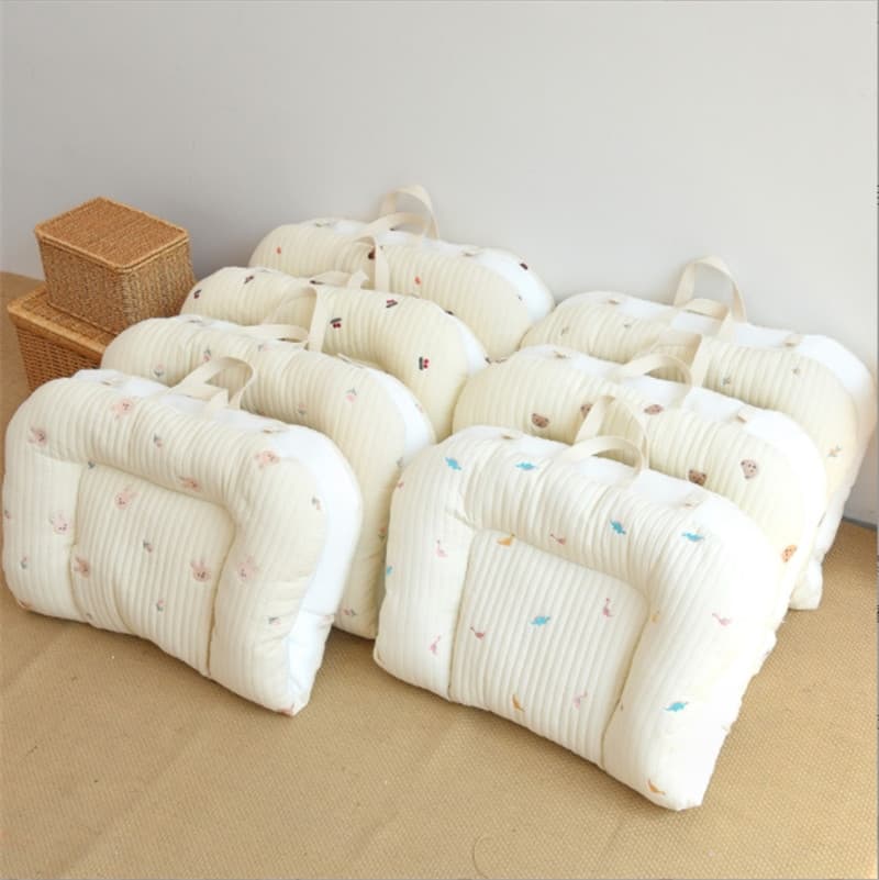 New Ins Korean Style Quilted Portable Reversible Cotton Baby Mattress, 3D Breathable Mesh Pad Wholesale