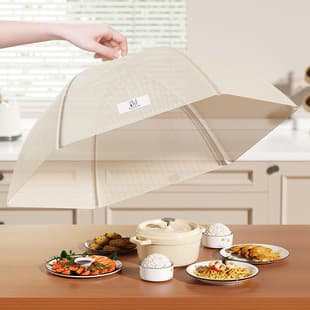 Antibacterial and Mold-Proof Cover, New Household Essential, Foldable Fly and Dust Net Umbrella for Leftover Food