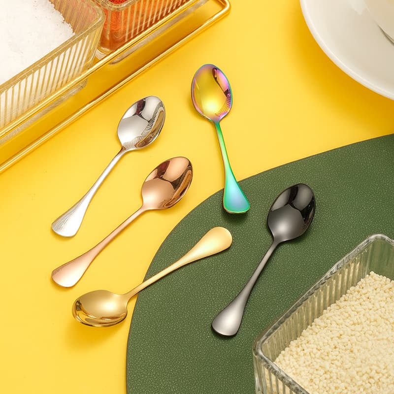 304 Stainless Steel Seasoning Spoon, Cute Coffee Spoon, Home Mixing Spoon, Kitchen Small Salt Spoon, Yogurt Spoon Wholesale