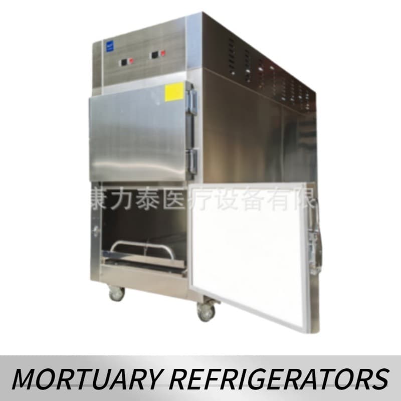 Top-mounted Compressor 2-body Freezer - Stainless steel dual-body refrigerator, morgue body preservation cabinet