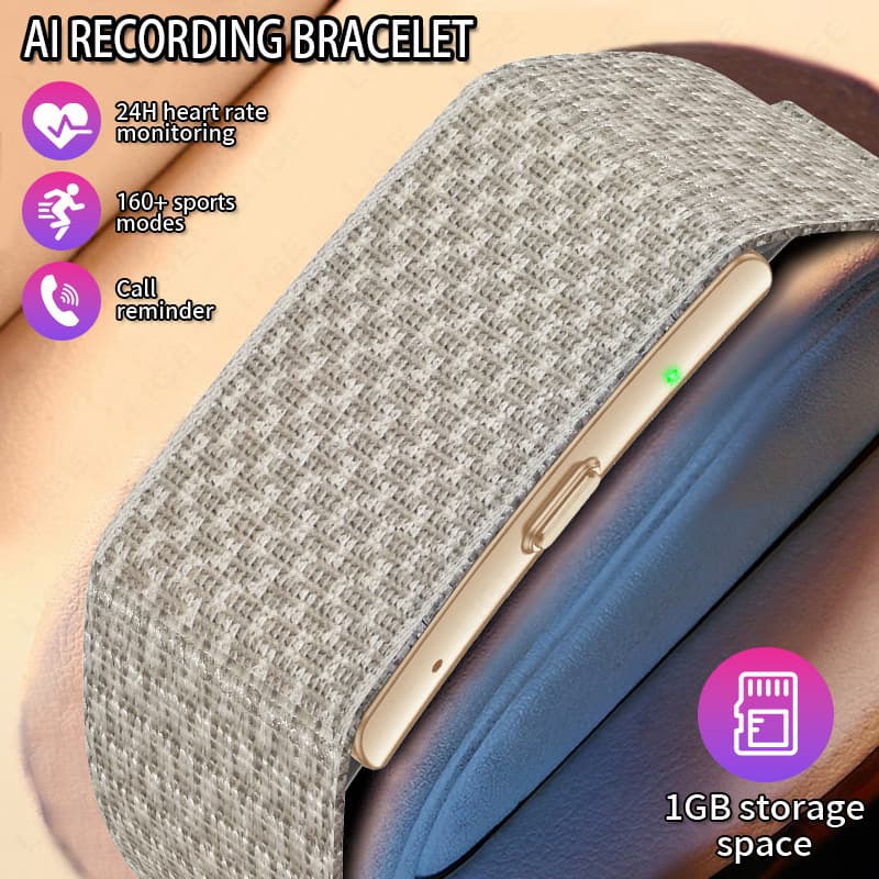 Foreign trade hot model screenless smart bracelet multi-functional recording heart rate blood pressure sleep outdoor sports bracelet for men