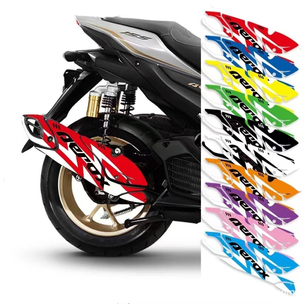 Suitable for 21-23 Yamaha AEROX/NVX155 exhaust decals motorcycle modified anti-scalding and waterproof stickers