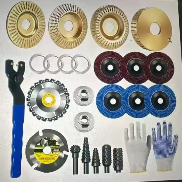 Hot-selling Wood Carving Tool Set - Shaping Disc, Angle Grinder Sanding Disc, Sharpening Knife, Polishing Round Wheel, Sanding Tool