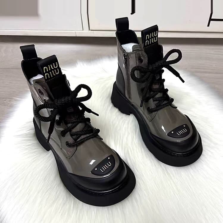British Martin Boots Women 2025 New Thick Sole Autumn Winter Heightening Fashion Short Boots Versatile Casual Boots Spring Autumn