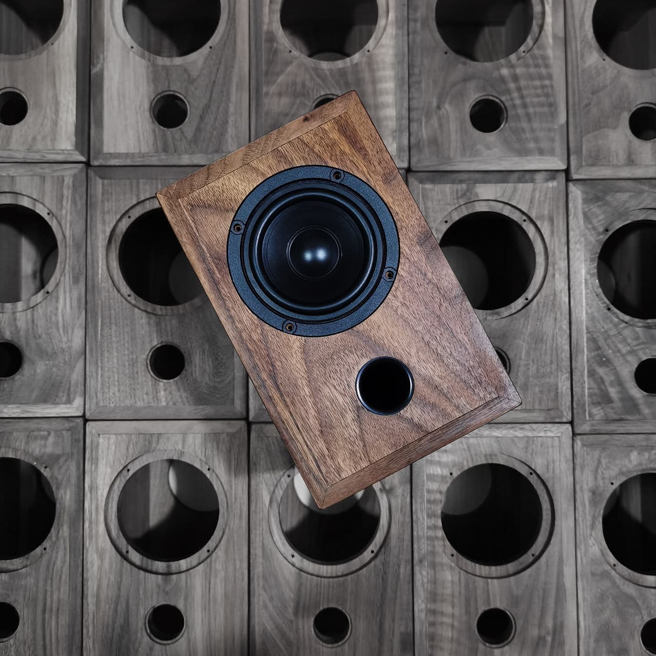 Black Walnut Solid Wood Speaker 3-inch Full Range Bluetooth Outdoor Camping Desktop Computer Other/Other 01
