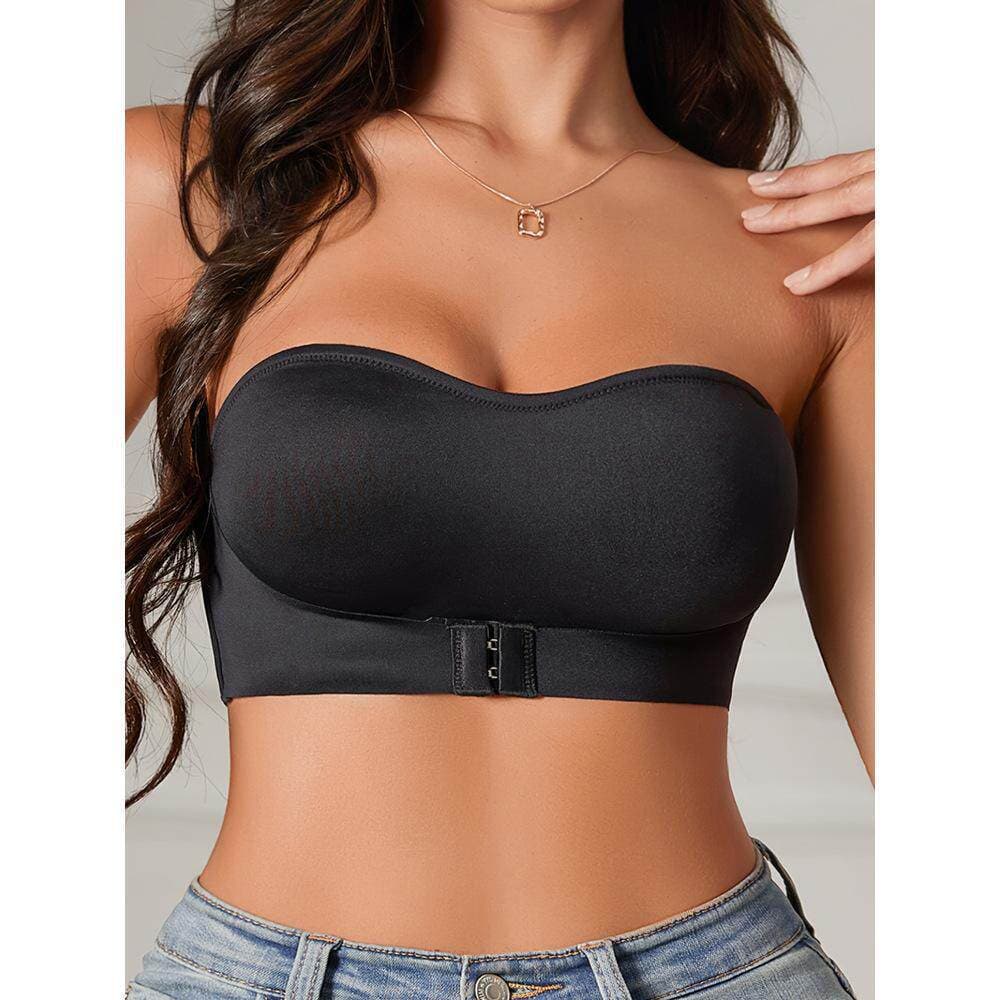 Strapless Bra for Women Push-up Non-slip Enhances Small Bust Invisible Backless Bra for Wedding Dress and Camisole Dress