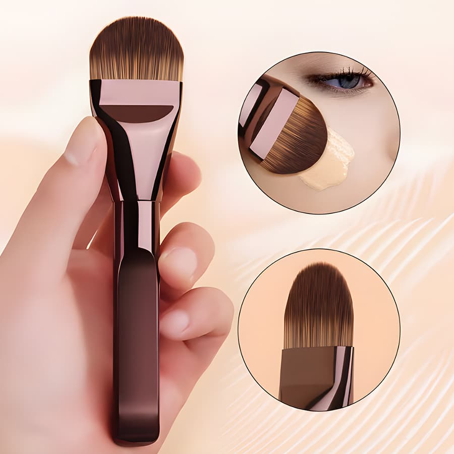 Ultra-thin Flathead Mask Foundation Brush Multifunctional Soft Bristle Clay Mask Applicator Brush Cross-border Makeup Tool Custom Logo Available