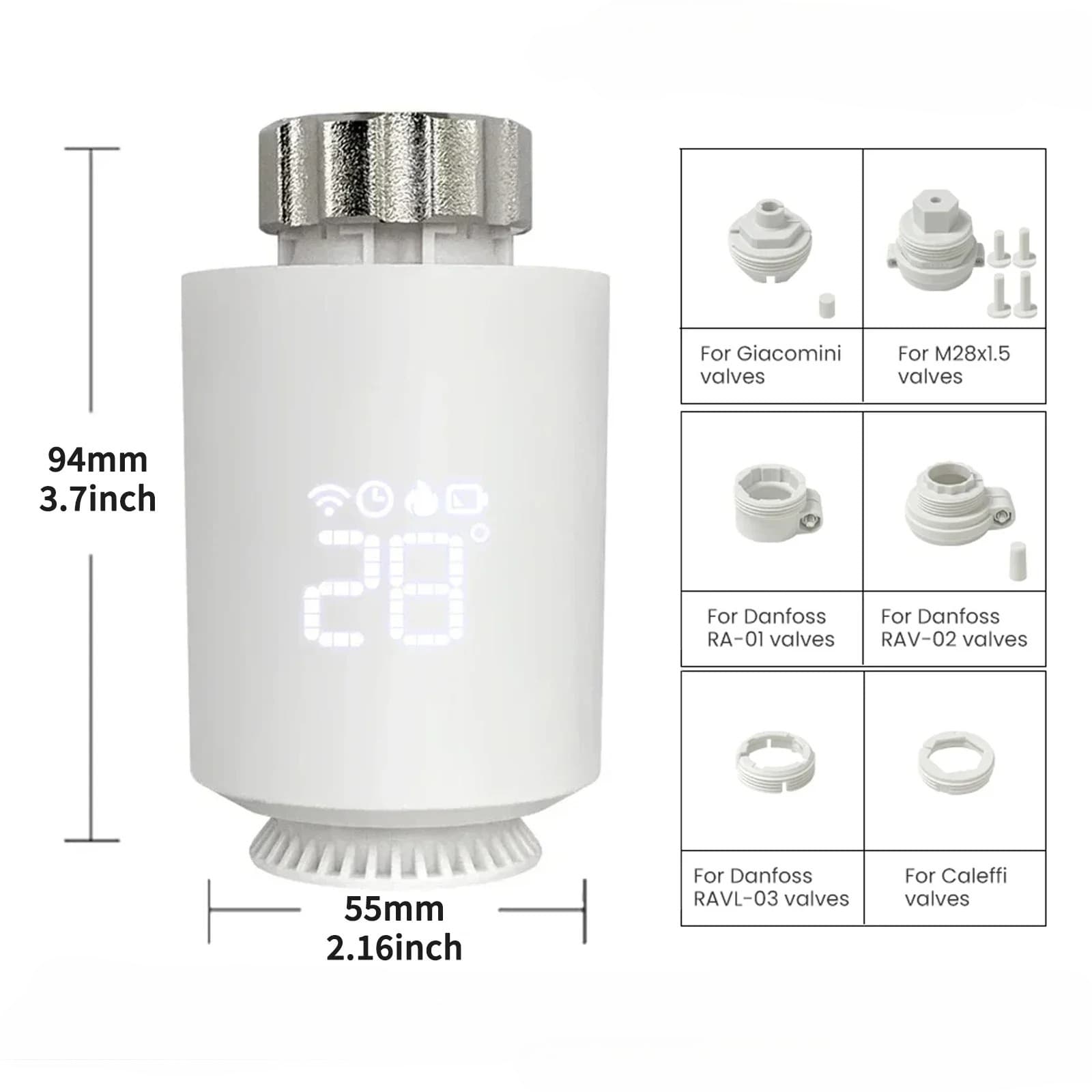 Upgraded Tuya Zigbee Smart Radiator Valve Smart Thermostat Valve Mobile APP Control Smart Thermostat
