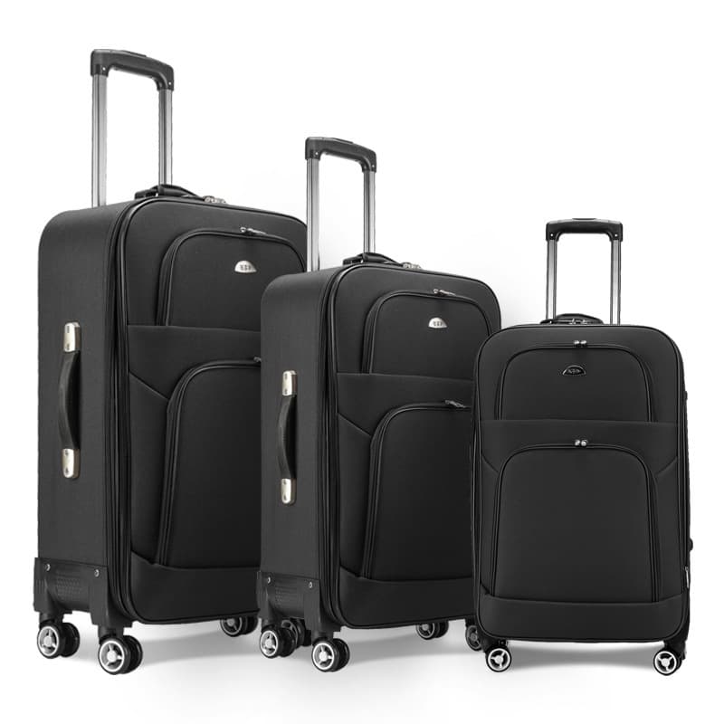 Three-Piece Set Password Travel Luggage ABS Carry-On Suitcase 20 24 28 Inch Zipper Opening Universal Wheel Men's Minimalist Luxury
