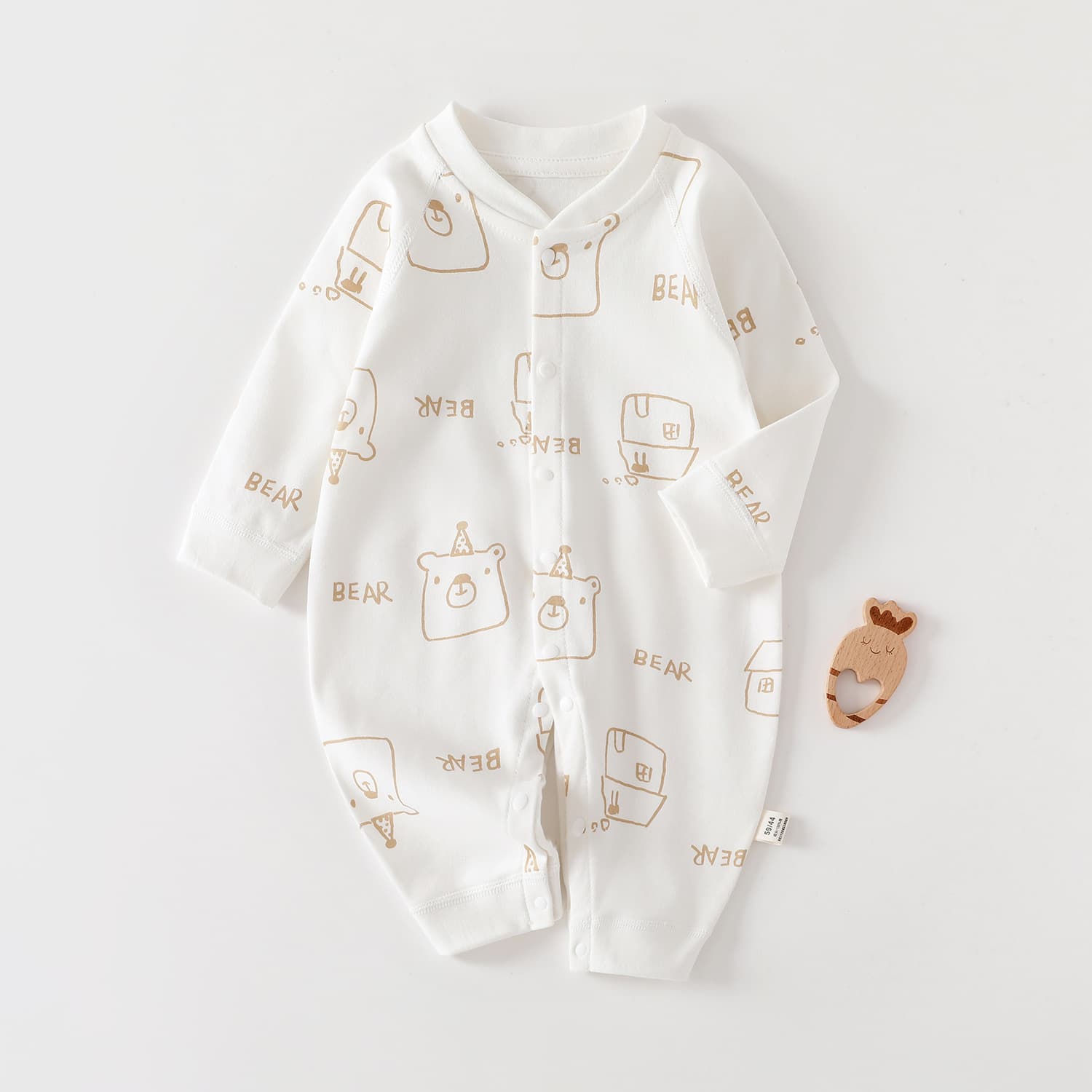 Baby Romper Spring Autumn Cotton Newborn Infant Clothing Striped Inner Layer Base Layer Baby Fall Outfit