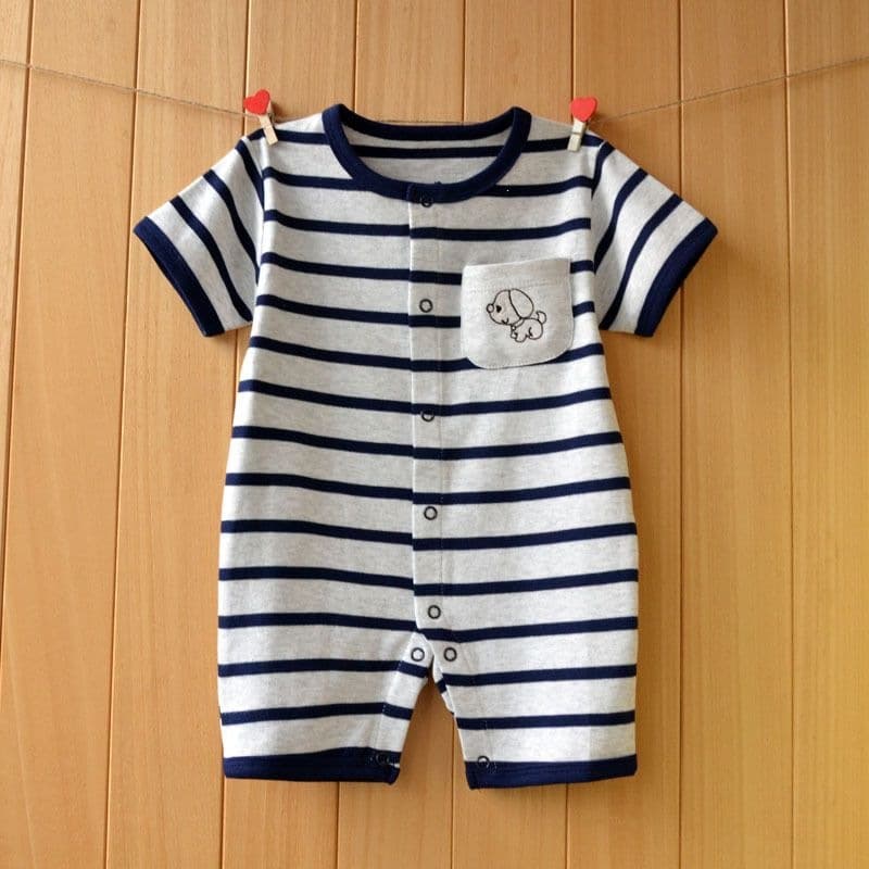 Baby Jumpsuit Summer 0-1 Year Old Boy Clothes Cute Thin Summer Outfit Newborn Pajamas Romper