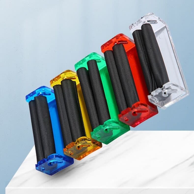 Manufacturer Direct Sales 70mm Plastic Cigarette Roller Mini Portable Cigarette Roller Manual Filler Cross-border Hot Selling