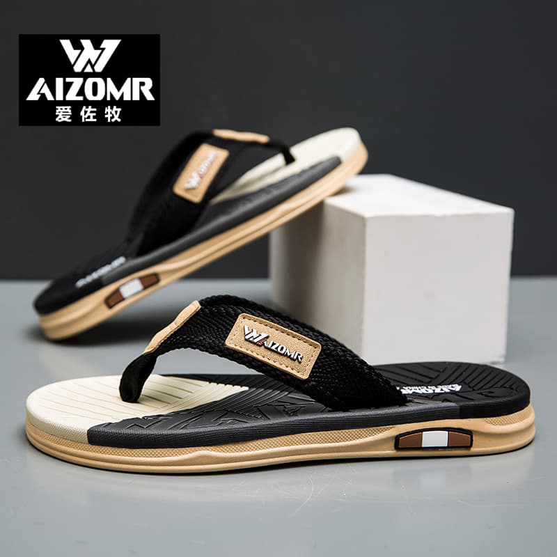AIZOMR High-Quality Flip-Flops, Patented EVA Quick-Dry Anti-Slip, Supermarket Supply, Custom Logo Available for Bulk Orders