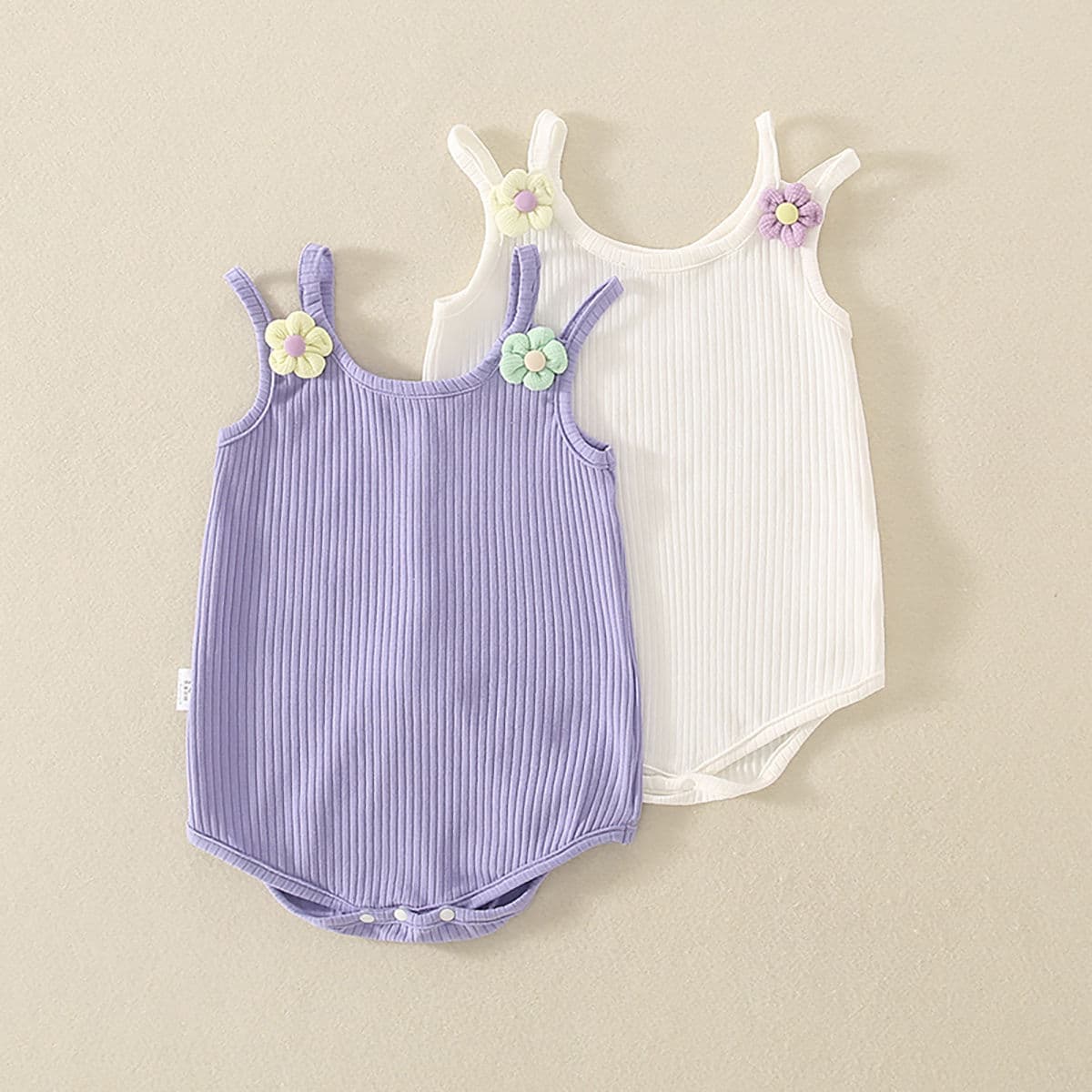 Baby Summer Romper for Girls, Strap Bodysuit, Cotton Vest, Newborn Onesie, Summer Outfit