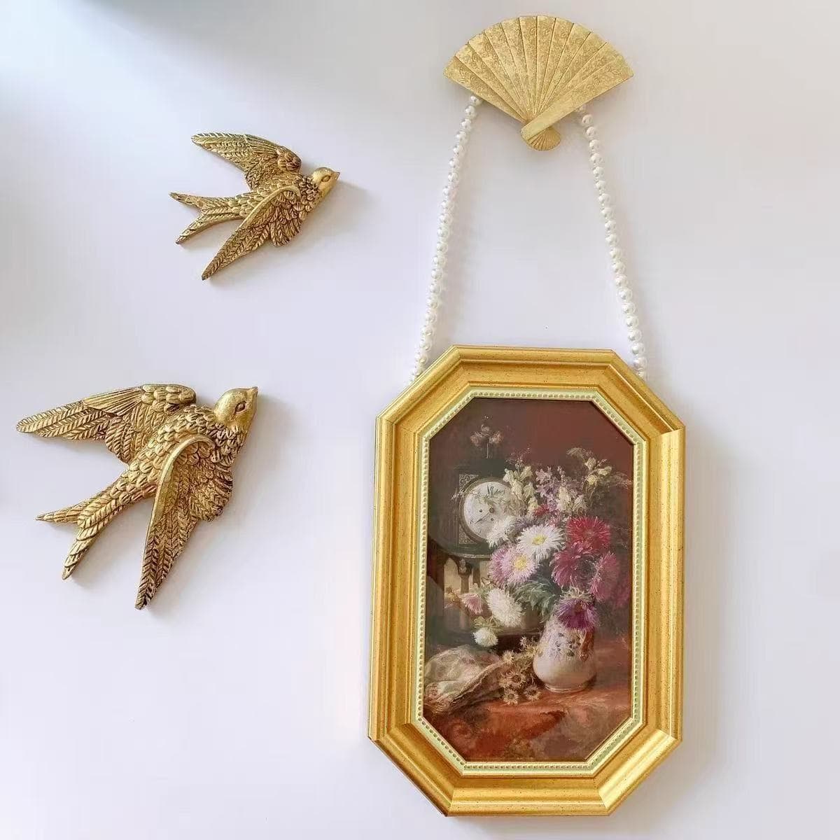 Flying bird wall hanging Chinese pendant wall sofa background wall light luxury creative retro style swallow wall decoration wall decoration