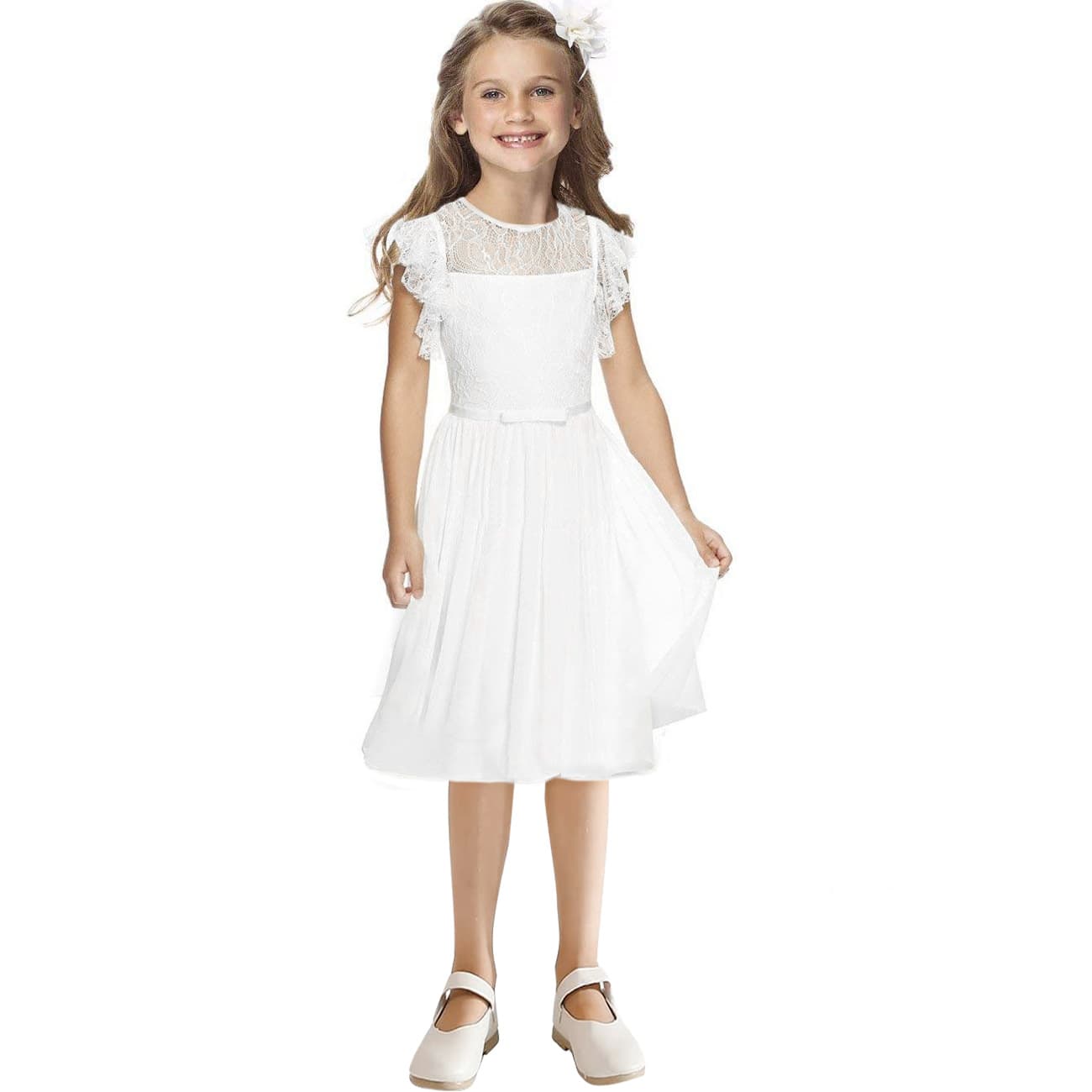 European and American Children's Summer Wedding Dress for Girls Piano Performance Birthday Princess Dress