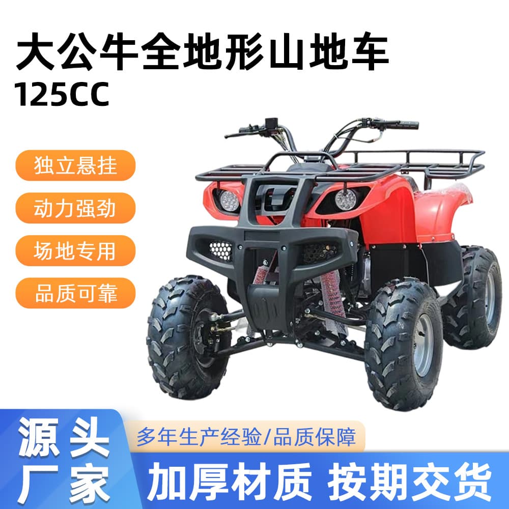 125CC 4-Wheel Off-Road Sand Buggy Big Bull All-Terrain ATV Motorcycle CVT Gear Shift