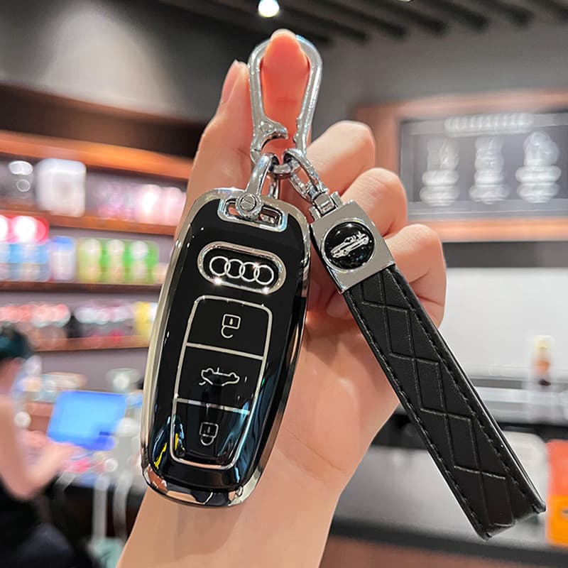 Premium Audi A4L Key Case Q5L A5 Shell A6L A7 A8 New 25 Q7 Clip for Men Women