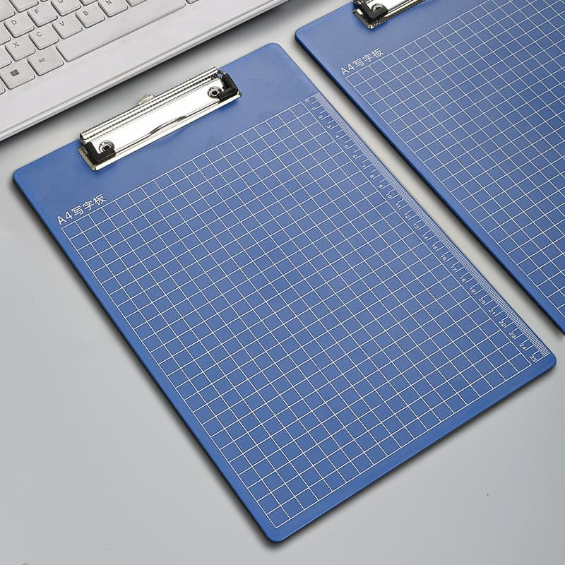 Morandi A4 Clipboard Folder Writing Pad Board Meeting Clipboard Office Hard Clipboard Exam Paper Clip Office Supplies