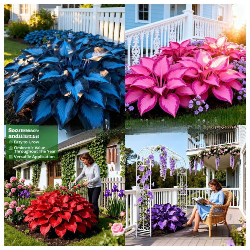 Cross-border Sourcing Colorful Hosta Seeds, Perennial Hosta Seeds for Garden Large-Leaf Flower Plants