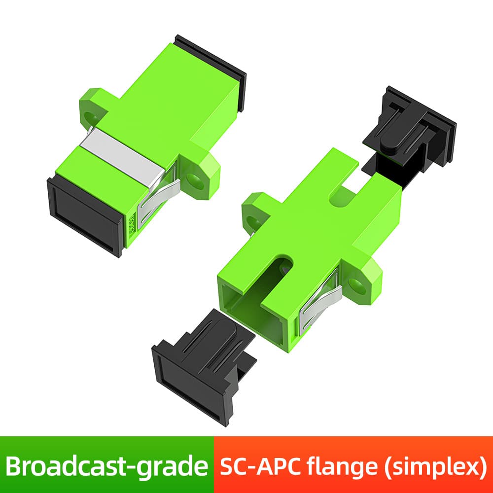 Fiber Optic SC Simplex Flange Adapter Coupler Connector Telecom Grade Extension Mating Adapter