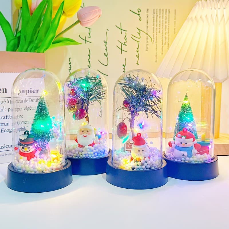Santa Claus Night Light Room Desktop Decoration Ornament Snowman Ambient Light Prop Christmas Gift Wholesale