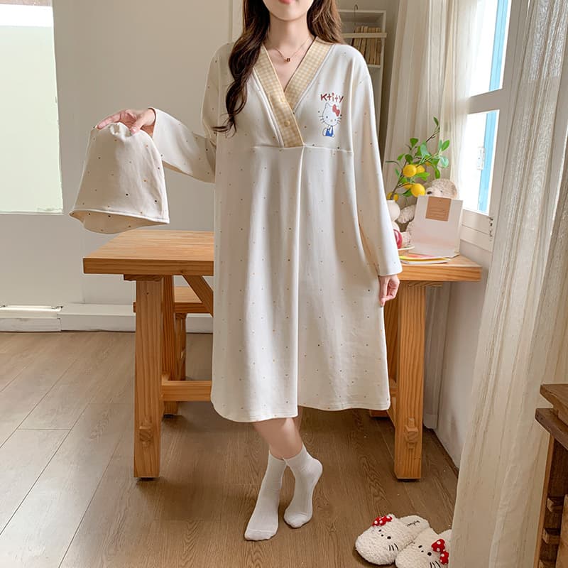 Spring and Summer Moon Dress Cartoon Nursing Dress Breastfeeding Dress Maternity Pajamas Postpartum Outfit Hot Mom Plus Size Dress